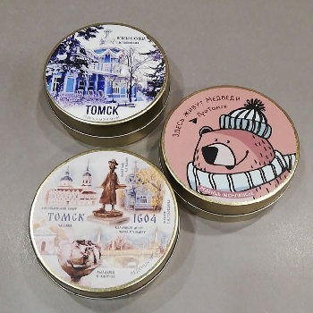 Леденцы Монпасье в банке Томск 80 гр.