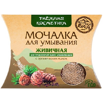 Мочалка для умывания "Живичная" 60гр