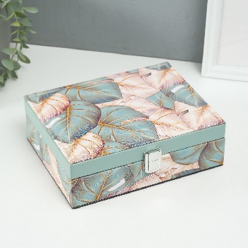 Шкатулка для украшений «Пальмовые листья»