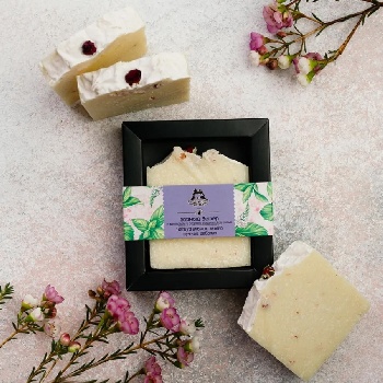 Натуральное мыло Горный ветер с солью и ментолом 100 гр.