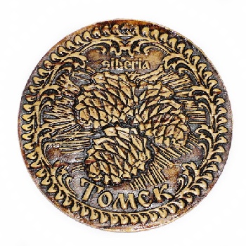 Магнит Томск д.7 Шишки, береста