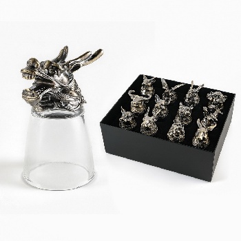 Набор стопок-перевертышей "Лучшему мужчине" на 12 персон