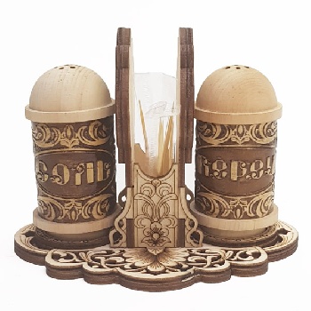 Набор подставка специи с зубочистками 14*11*10