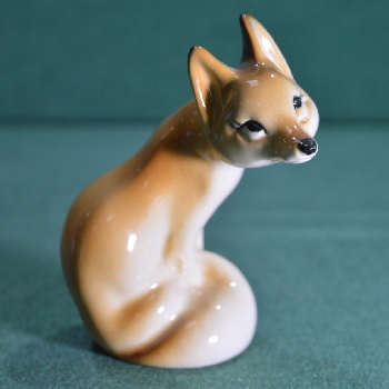 Фигурка Лисенок уменьшенный, фарфор (С)