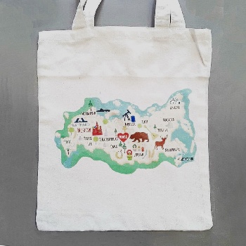 Сумка- шоппер Томск Карта (Ст)