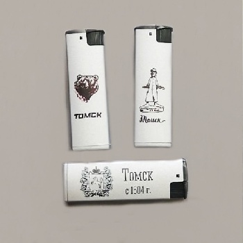 Зажигалка Томск металлик турбо (В) 
