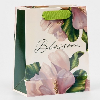 Пакет ламинированный «Цветение»,  12 х 15 х 5,5 см