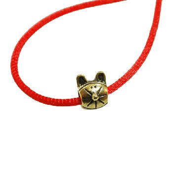 Браслет Красная нить "Кошка"