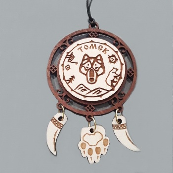 Подвес деревянный Томск Волк (авто) Д