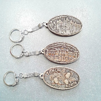 Брелок Томск береста овал (Д)