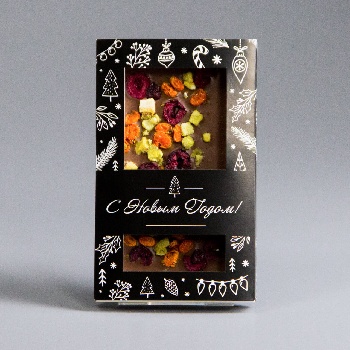 Темный бельгийский шоколад с ягодами без сахара, 85 гр