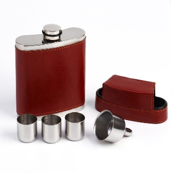 Набор 5 в 1 (фляжка, стрпки, воронка)