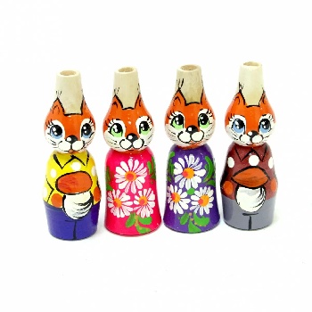 Свистулька Белка роспись, 1 шт. (Ш)