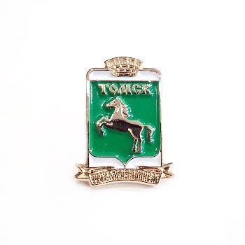 Значок Томск герб металлический (М)