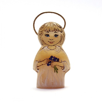 Ангел с незабудками, селенит (С)