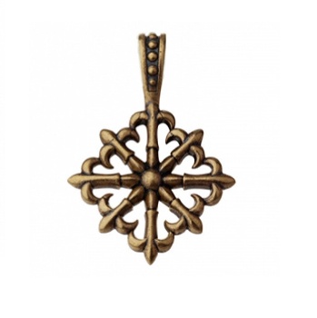 Амулет "Крест с лилиями"