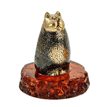 Сувенир Кот Кенигсбергский с янтарем