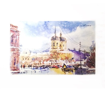 Открытка Томск акварельная художественная