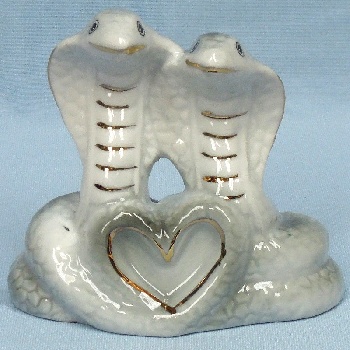 Сувенир Кобры парочка, керамика