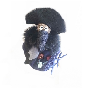 Ворона в пальто валяная (Морозова)