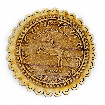 Магнит Томск д.7 ромашка Герб