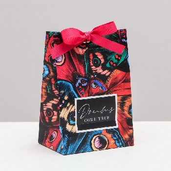 Пакет подарочный с лентой Dreams come true