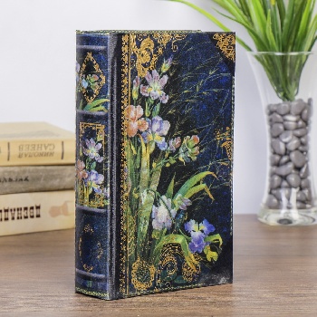 Шкатулка книга-сейф «Ирисы», 21×13×5 см