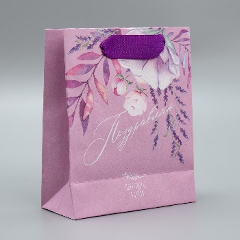 Пакет подарочный «Поздравляю», 12 х 15 х 5.5 см