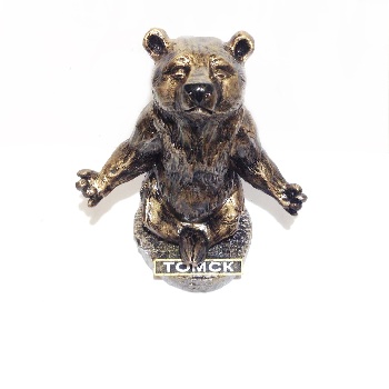 Статуэтка медведь Йог Томск полистоун