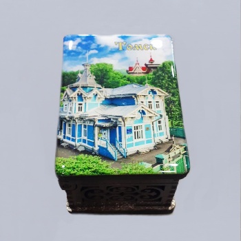 Шкатулка Томск смола Русско-немецкий дом 9.5*6.5