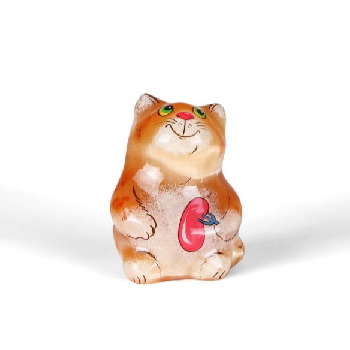 Кот с сосиской, селенит (А)