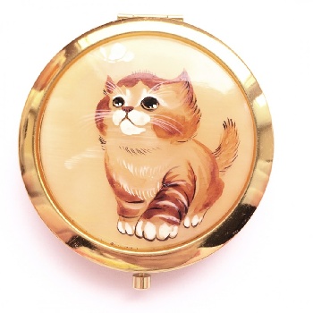 Зеркало Котик, селенит (С) 