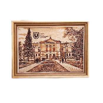 Картина Томск ТГУ, дерево 3д А4 (Дав)