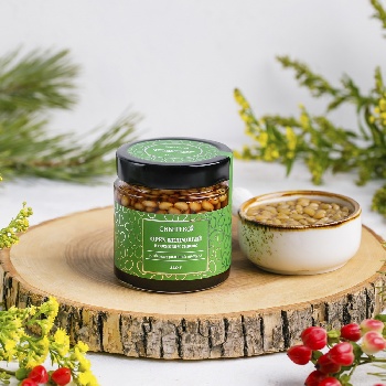 Кедровый Орех в Сосновом сиропе, 220 гр (Сиберико)