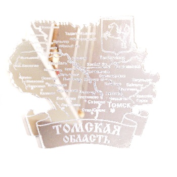 *Магнит малый Томск береста +зерк. вставка (Д) 