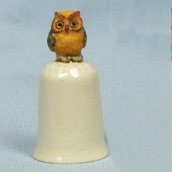 Наперсток сова фарфор, 4.5 см