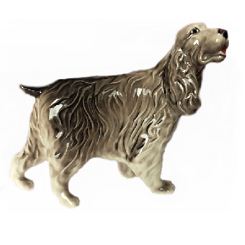 Фигурка русский спаниель, фарфор (С)
