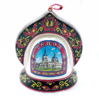 Колокольчик Томск кокошник, фарфор