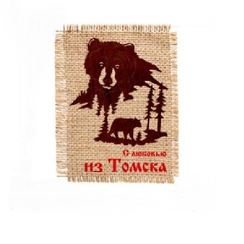 Магнит Томск Медведь на холсте, 673