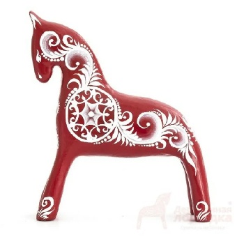 Лошадка роспись Томск 16 см (Д)