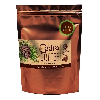 Кедровый кофе шоколадный с какао, 120 гр.