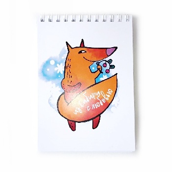 Блокнот Сибирь животные рисов. 10*15