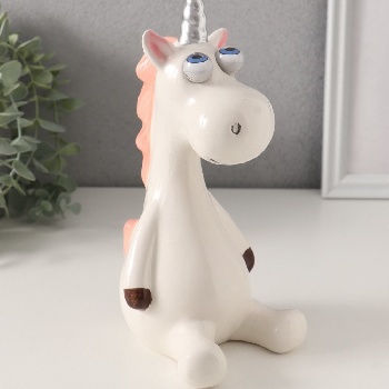 Копилка «Единорожик-пучеглаз»,  9×10.9×20.3 см