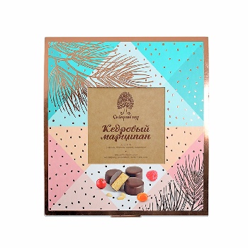 Кедровый марципан ассорти, коробка, 170 гр.