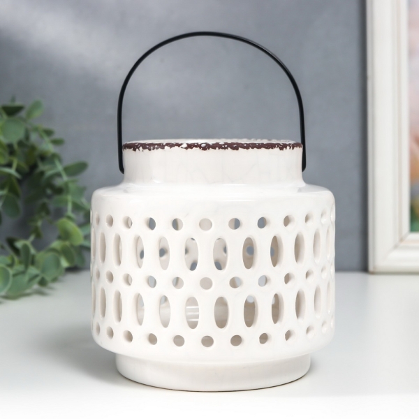 Подсвечник  "Фонарь. Овалы и круги" 