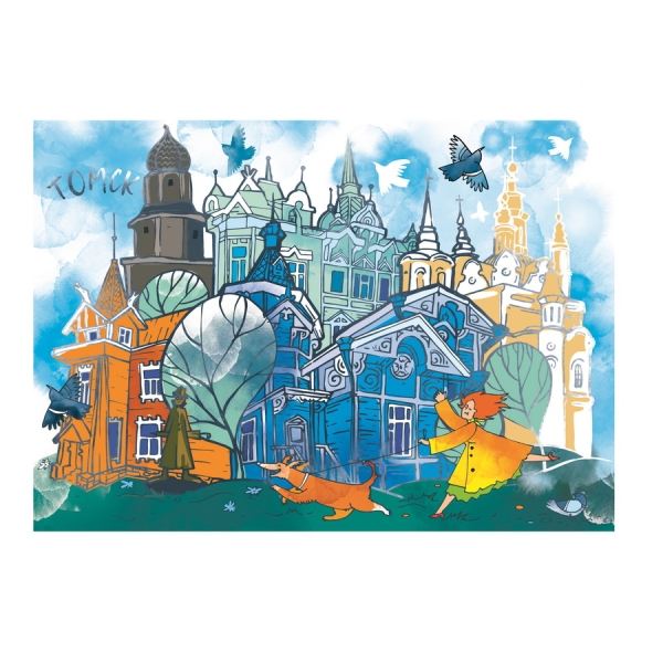 Блокнот Томск Достопримечательности рис. 10*15 