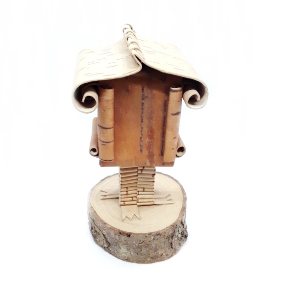 Домик на ножке, береста авторский (Хромов)