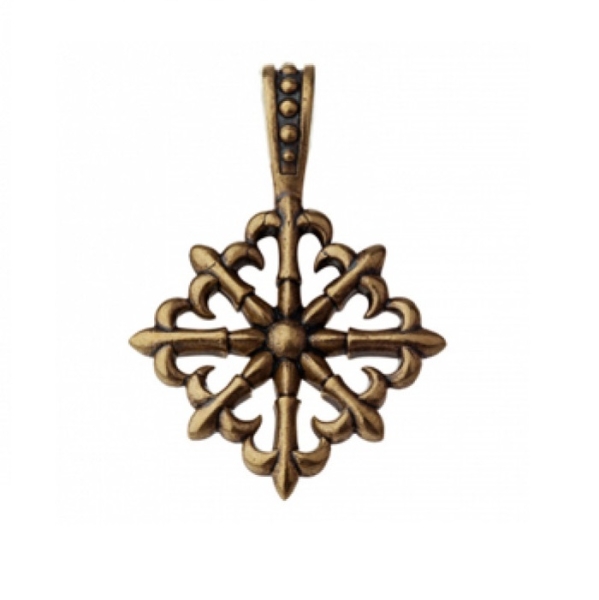 Амулет "Крест с лилиями"