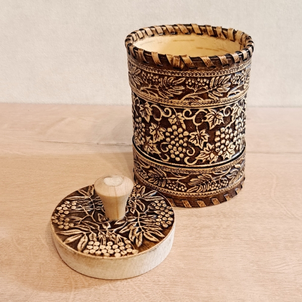 Туес Рябина д.8 береста