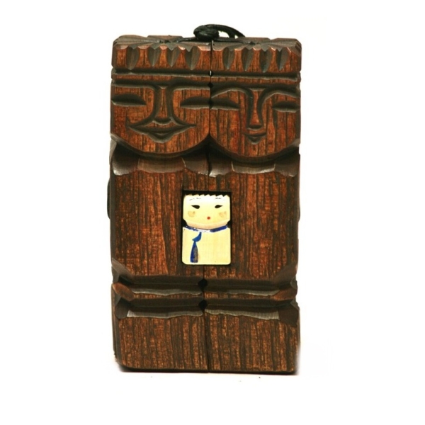 Оберег Семья малая с 1 деткой, кедр